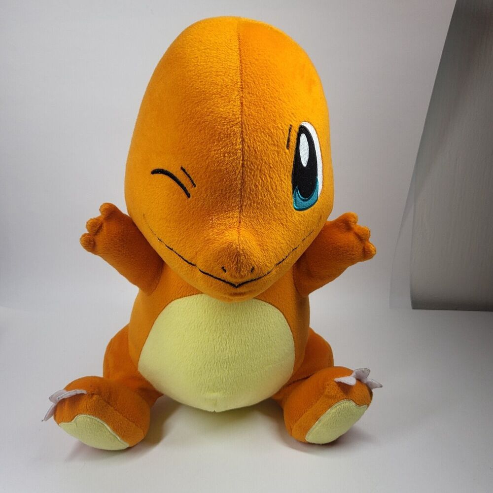 Pokemon Charmander Winking Plush Large 14" 2019 Banpresto Stuffed Character